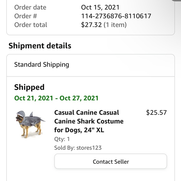 Shark dog costume - Picture 1 of 1